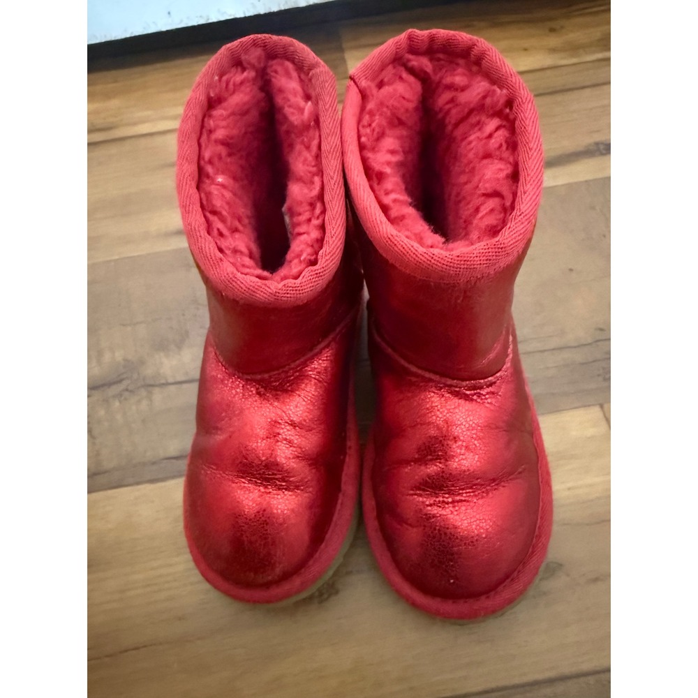 UGG Classic II Metallic Red Toddler Boots 1125372T Size 9T